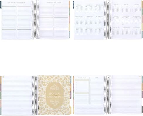 Erin Condren 12-Month Spiral Life Planner (Jul 2025 - Jun 2026), 7"x9" Weekly and Monthly Planner Calendar, 80 Lb. Text Weight Paper, Wildflowers Covers, Bouquet Theme, Vertical Layout, Platinum Coil in Saudi Arabia