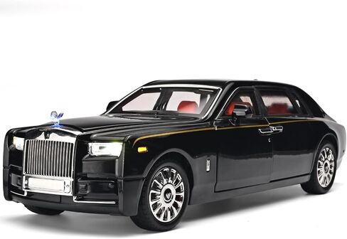 Car Toys for Boys 1/18 Diecast Cars Phantom Model Car Kits Collectible Suitability for Children and Adults,Pull Back Cars with Light and Sound,Toy Cars for Boys Age 4-7（Silver） in Saudi Arabia