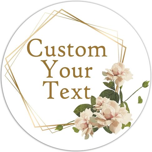 Round Custom Stickers,Personalized Stickers for Businesses Birthday Baby and Label Product Boxes Wedding Favors Labels (Pattern 1) in Saudi Arabia