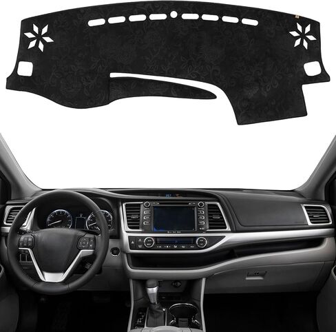 KEYOOG Dashboard Cover Dash Mat Fit for to-yota Tacoma 2023-2016 (Without HUD Models),Car Dash Board Mat Anti-Glare Carpet,Non-Slip Pad Sunshield Protector (Flannel) in Saudi Arabia