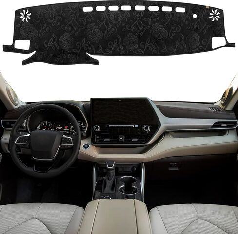 KEYOOG Dashboard Cover Dash Mat Fit for to-yota Tacoma 2023-2016 (Without HUD Models),Car Dash Board Mat Anti-Glare Carpet,Non-Slip Pad Sunshield Protector (Flannel) in Saudi Arabia