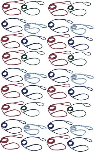 Braided Poly Dog Control Slip Leads Assorted Color Vet Rescue Kennel Bulk Packs Makes Great Donations (6 Leads) in Saudi Arabia