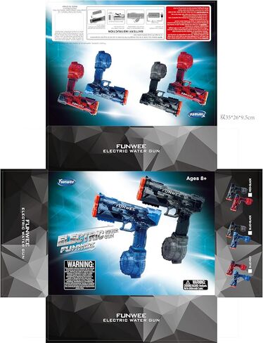2025 ترقية جديدة 2 عبوة مدافع مياه كهربائية للأطفال البالغين ، ومسدس بخات ، ومسدس مائي تلقائي قوي ، وعالي المدى طويل المدى أقوى مكبر للمياه ، ولعب مياه البركة الخارجية في الهواء الطلق in Kuwait
