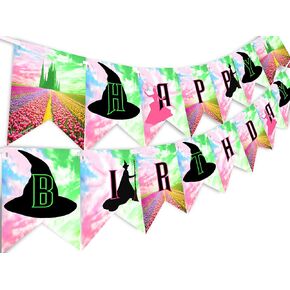 Wicked Wizard Happy Birthday Banner - Wicked Wizard Pennant - Wicked Wizard Party Supplies - Wicked Wizard Party Decorations