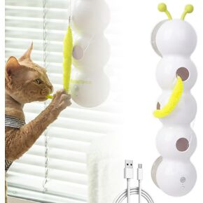 Whirlie Cat Toy, 2025 New Caterpillar Smart Cat Toy, Smart Motion Cat Toys with Worm Design, Interactive Caterpillar Cat Toys, Promotes Exercise & Mental Stimulation