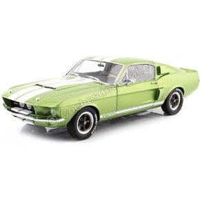 solido S1802907 1:18 1967 Shelby Mustang GT500-Lime Green with White Stripes Subaru Collectible Miniature car