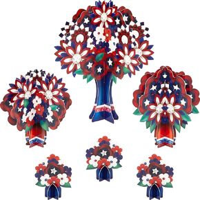 Decor365 Red Blue White Party Centerpiece 4th July Independence Day Table Decorations Memorial Day Patriotic Party Decorations Bridal Bachelorette Baby Shower Birthday Party Supplies