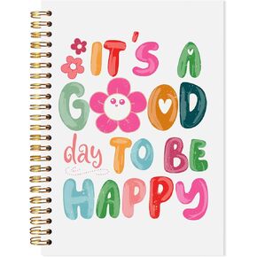 Boho Floral Inspirational Notebook, Mental Health Journal for Women, Positive Affirmation Quote Spiral Notebook, Motivational Journal for Women, Therapy Office Supplies, 5.5x8.3