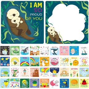 Cute Lunch Box Notes for Kids 108 Pack Funny Pun Daily Inspirational Motivational Encouragement Thinking of You Cards for Boys and Girls Lunchbox Back to School Supplies Gifts