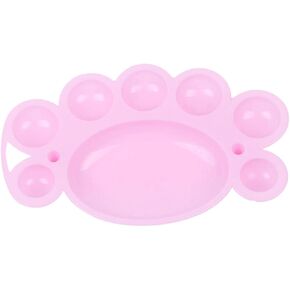 ERINGOGO Plastic Paint Palette Tray Slot Non Stick Cavity Design for Watercolor Acrylic Oil Paints for DIY Craft Art Projects Painting Parties Random Color