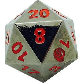 Norse Foundry 45mm Full Metal D20 Nightmare Black - The Boulder RPG D&D Polyhedral Dice …