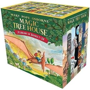 Magic Tree House 28 Books Series Paperback with Box by Mary Pope Osborne Magic Treehouse 1-28 Books Complete Collection Boxed Set Early Childhood Education Materials