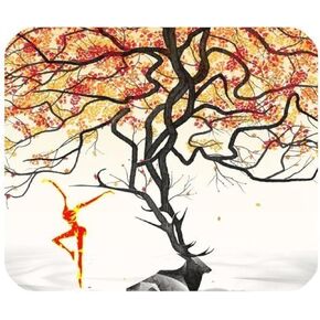 Gaming Mousepad - Rectangle Mouse Mat/Pad - Office & Gaming Accessory - Orange - Polyester