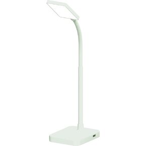 MaxLite Desk LAMP LED 4W Slim 3000K, USB Port, White Finish