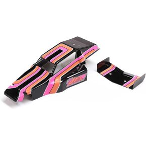 Losi Body & Wing Black Mini JRX2 LOS210027 Car/Truck Bodies Wings & Decals