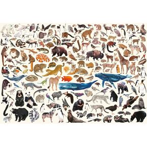 Buffalo Games - Kara Mohr - Conservation Collage - 2000 Piece Jigsaw Puzzle for Adults - Challenging Puzzle Perfect for Game Nights - Finished Size is 38.50 x 26.50
