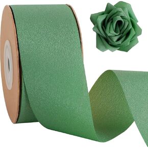 TONIFUL Powder Blue Double Face Chiffon Ribbon 1 1/2 inch x 25 Yards Sheen Ribbon for Gift Wrapping Enternal Ribbon Flower Handmake Craft Bridal Bouquets Bows Wedding Valentines Decoration