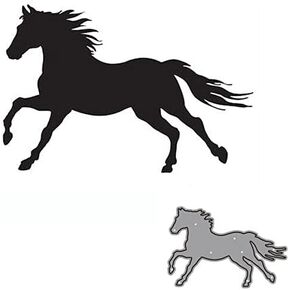Horse Cutting Die, Paper Die Cuts, Cutting Dies for Card Making, Metal Die Cut Stencil for DIY Crafts Scrapbook Album Paper Card