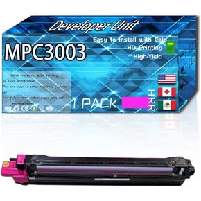 MPC3003 Developer Unit Compatible for Ricoh MP C3003 MP C3503 MP C4503 MP C501SP MP C5503 MP C6003 Printers, High Production Replacement (1 Pack Cyan)