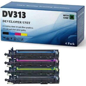 DV-313 Developer Unit Replacement for DV313 Black Developer Units Compatible for Konica Minolta Bizhub 308 368 C368 C258 C458 C558 C658 458 558 C308 Printers(Color)