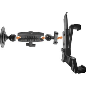 iBOLT Customizable Industry Standard VHB Industrial Adhesive Mount - Featuring Our Heavy Duty 25mm / 1 inch Dual Socket Ball Mount- for Phones, Tablets, Barcode scanners, Vesa 75/100, etc.