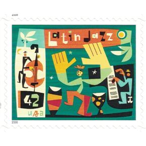 US Stamp - 2008 Latin Jazz - 20 Stamp Sheet - Scott #4349