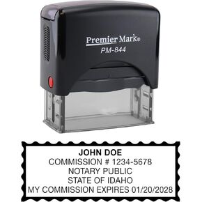 Idaho Notary Self-Inking Rubber Stamp - Meets State Specifications
