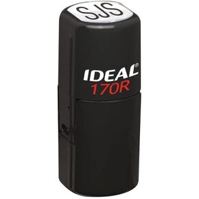 Ideal 170R Customize with Text or Upload Your Artwork Round self Inking Stamp - Impression Size 0.68 Inch - Custom Stamp