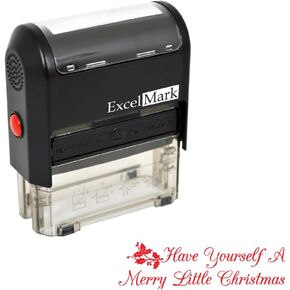 ExcelMark Self-Inking Rubber Stamp - Have Yourself a Merry Little Christmas