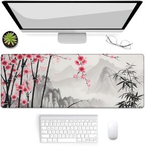 Gaming Mouse Pad, Engine Car Mouse Pad, Desk Mat, Non-Slip Rubber Base MousePads for Computers Laptop Office School Home Accessories Decor 31.5" x 11.8"