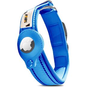 Durable Dog Collar with Air Tag Holder, Pink Reflective Neoprene Dog Collar with Safe Buckle, Secure Bracing and Comfort Padding in Saudi Arabia