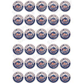 30 x Edible Cupcake Toppers – New York Baseball Team Themed Collection of Edible Cake Decorations | Uncut Edible on Wafer Sheet