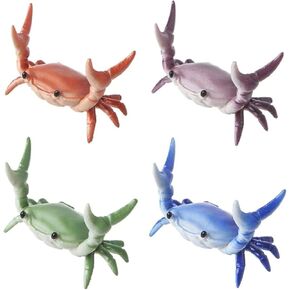 Crab Pen Holder， Weightlifting Crabs,pen holder, Japanese creative cute desk ornaments, Creative Gift Rack storage stationery, Desktop Decoration, (Blue, green, purple, Red) (4color)