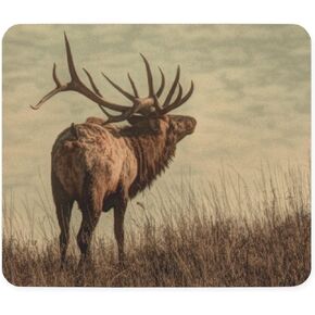 CafePress Rustic Western Wild Elk Mousepad Non-Slip Rubber Gaming Mousepad