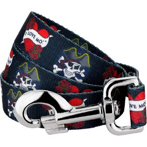 Country Brook Design - 1 Inch I Love Mom Dog Leash - 6 Foot
