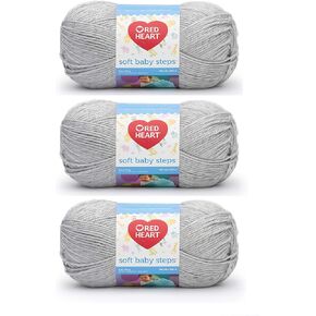 Red Heart E746-9401 Red Heart Soft Baby Steps Yarn - Elephant (pack of 3)