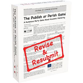 Publish or Perish: A Humorous Party Game About Academia (Kickstarter Edition) | 3-6 Players 14+ | Created by Max Bai Ph.D. Peer-Reviewed by Unserious Researchers Almost Approved by Reviewer 2