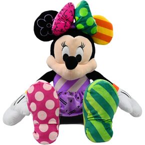 Britto Disney POP Plush, Disney Plushies Character Stuffed Animals (Mickey Mouse, Minnie Mouse, Stitch) Designed by Romero Вrіttо (Minnie Mouse)
