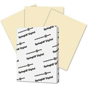 Springhill - 3 Pack - Digital Vellum Bristol Color Cover 67 Lb 8 1/2 X 11 Ivory 250 Sheets/Pack "Product Category: Paper & Printable Media/Loose Paper"