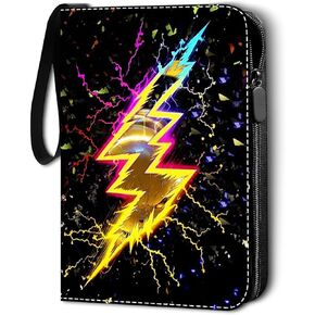Card Binder with Sleeves-440 Pockets Premium Trading Card Binder, Double-Side Collectible Card Albums Compatible with Baseball/Football/TCG Card, Waterproof PU Zippered Storage Card Holder