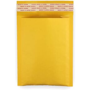 HGP #0000, 4" x 6", Single, Kraft Bubble Mailers Padded Shipping Envelopes Self Seal Small Size