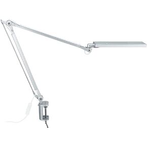 PHIVE LK-2 Architect Desk Lamp with Metal Swing Arm, Dimmable Workbench Lamp (4 Lighting Modes, 6 Brightness Levels), Eye-Caring Architect Task Table Light, Clamp on Desk Light for Office, Drawing