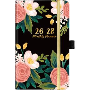 2026-2028 Monthly Pocket Planner/Calendar - JAN. 2026 - DEC. 2028 (36 Months), 3 Year Monthly Planner, 3.8" x 6.4", Monthly Planner 2026-2028 with Pen Loop, 2 Book Marks,Back Pocket