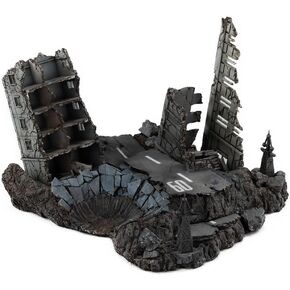 Megahouse - Gundam - G Structure Ruins at New Yark (for 1/144 HG Models), Realistic Model Series Diorama Display Base