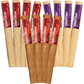 etta says! 7" Select Crunchy Dog Chews - Rawhide-Free Dog Treats - Made in The USA - Odor-Free, All-Natural Ingredients - for Moderate Chewers - Variety - 12 Pack