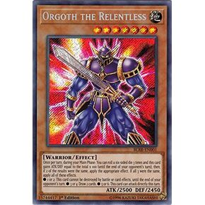 Yu-Gi-Oh! - Orgoth The Relentless - BLRR-EN001 - Secret Rare - 1st Edition - Battles of Legend: Relentless Revenge