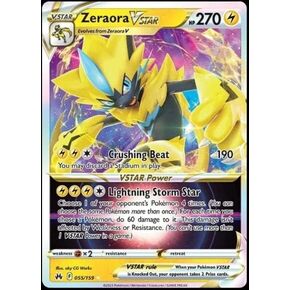 Pokemon - Zeraora VSTAR 055/159 - Crown Zenith - Ultra Rare Card