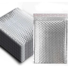 Thermal Bubble Mailers – Insulated Self-Seal Envelopes (6.5" x 10") - Bubble Lined, Reflective w/Keep Cool Shield (10ct)