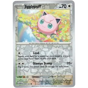 Pokemon - Jigglypuff 039/165 - Pokemon 151 - Reverse Foil - Single Card