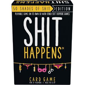 Games Adults Play Shit Happens: 50 Shades of Shit Adult Party Game, Black